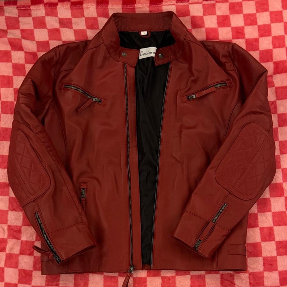 Men's Authentic Leather Jacket - Muscle Fit